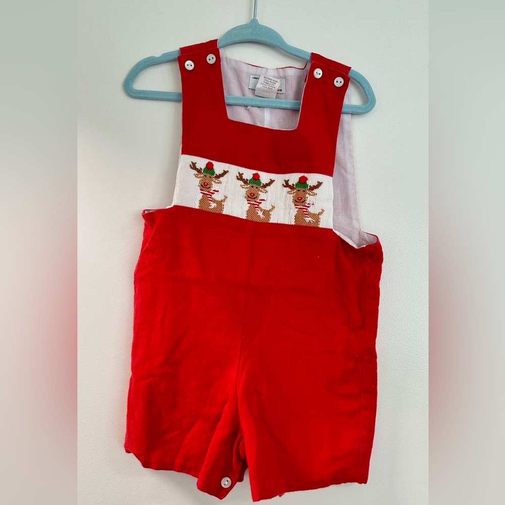 Reindeer Silly Goose Hand Smocked